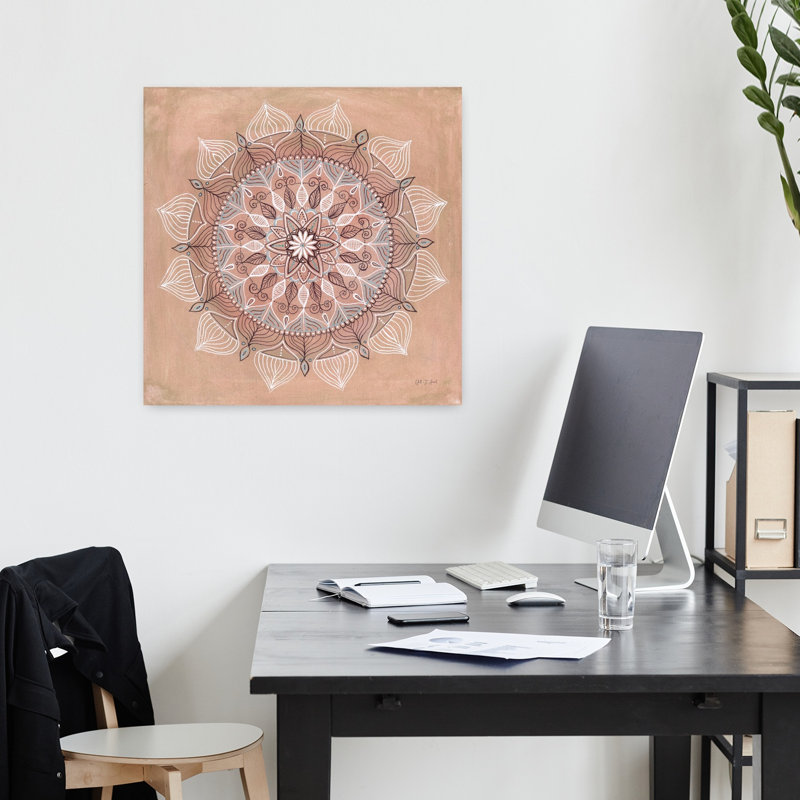 Art mandala désertique, H 18 po x l 18 po