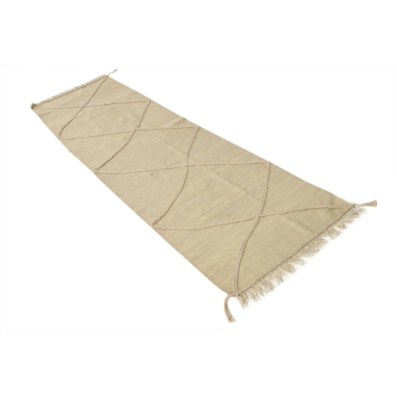 Tapis de couloir ivoire