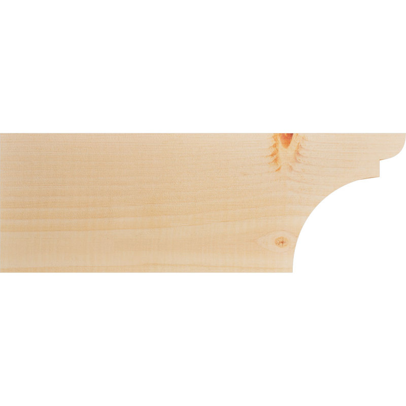 Yorktown Smooth Rafort Tail, Sapin de Douglas, H 6 po x l 16 po x P 3,5 po