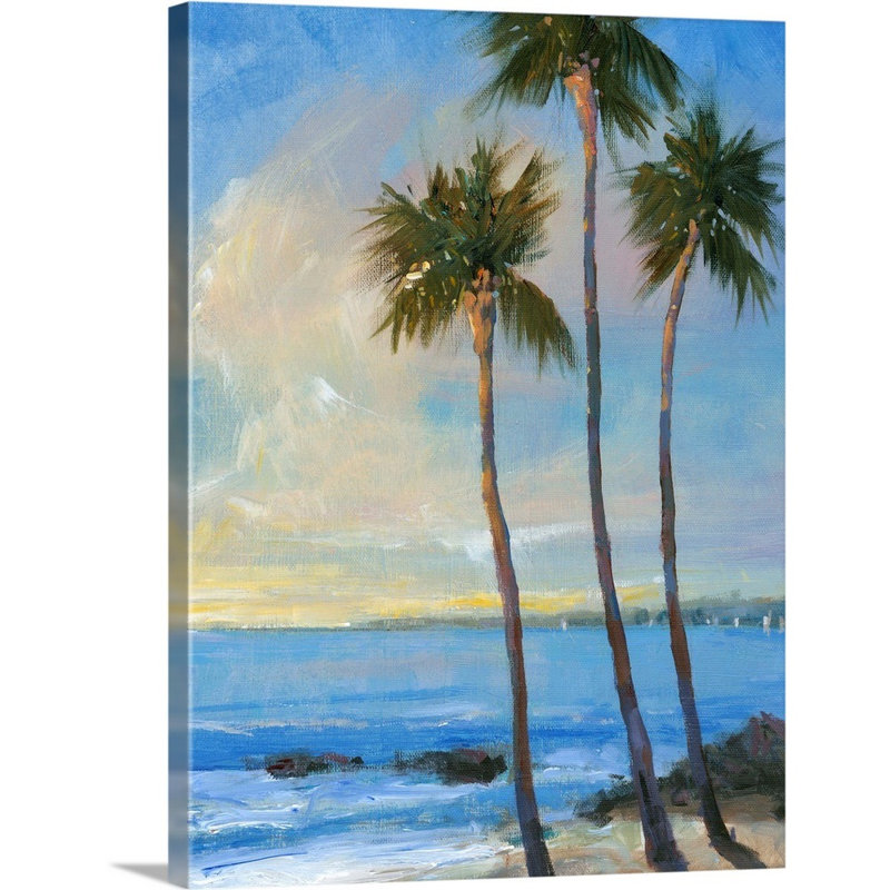 Art mural sur toile Tropical Breeze II, Toile tendue, H 24 po x l 18 po x P 1,25 po