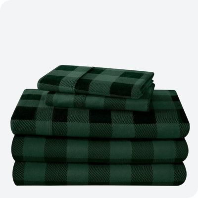 Flannel Plaid Sheet Set