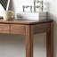 Console brune de style chinois simple-524183314