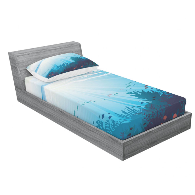 Microfiber Sheet Set, Twin Sheet Set with Fitted Sheet