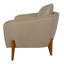 Chaise d'appoint moderne rembourrée avec coussin de dossier, siège compact et confortable pour le salon, la chambre à coucher ou le bureau.