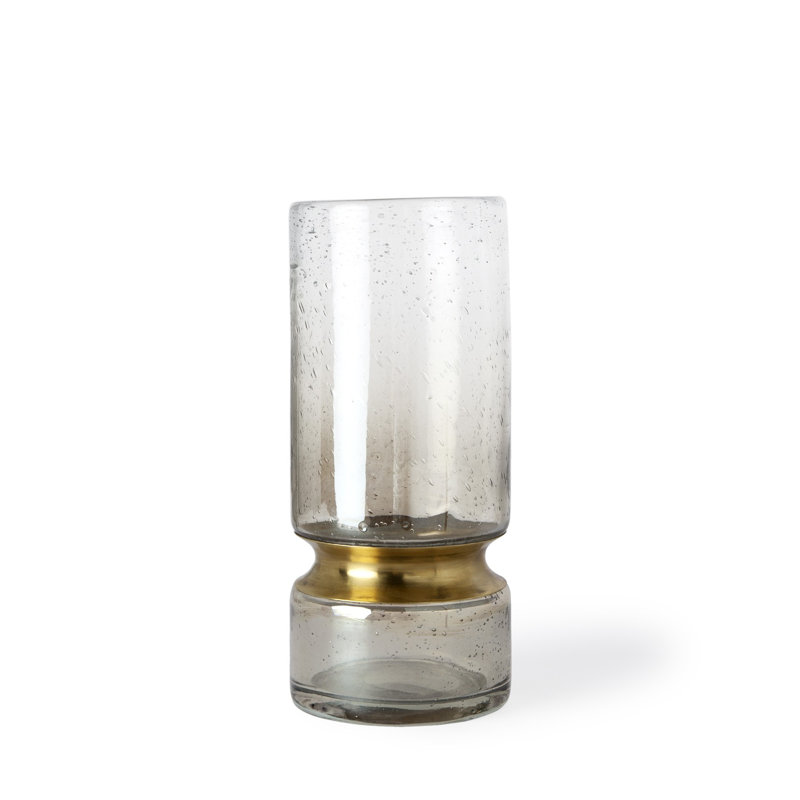 Vase de table en verre Torrez, H 11 po x l 4,75 po x P 4,75 po