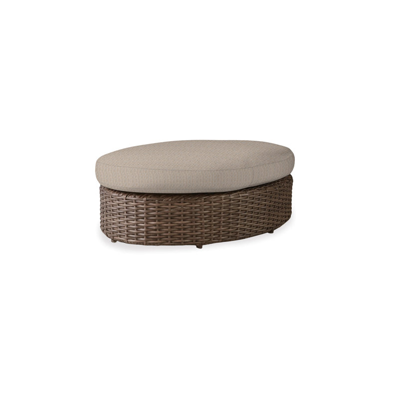 Largo Outdoor Ottoman, Demo Oatmeal