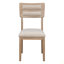 Ensemble de salle à manger 6 pièces de style classique et traditionnel, comprenant une table de salle à manger, 4 chaises rembourrées et un banc-306205405-306205402