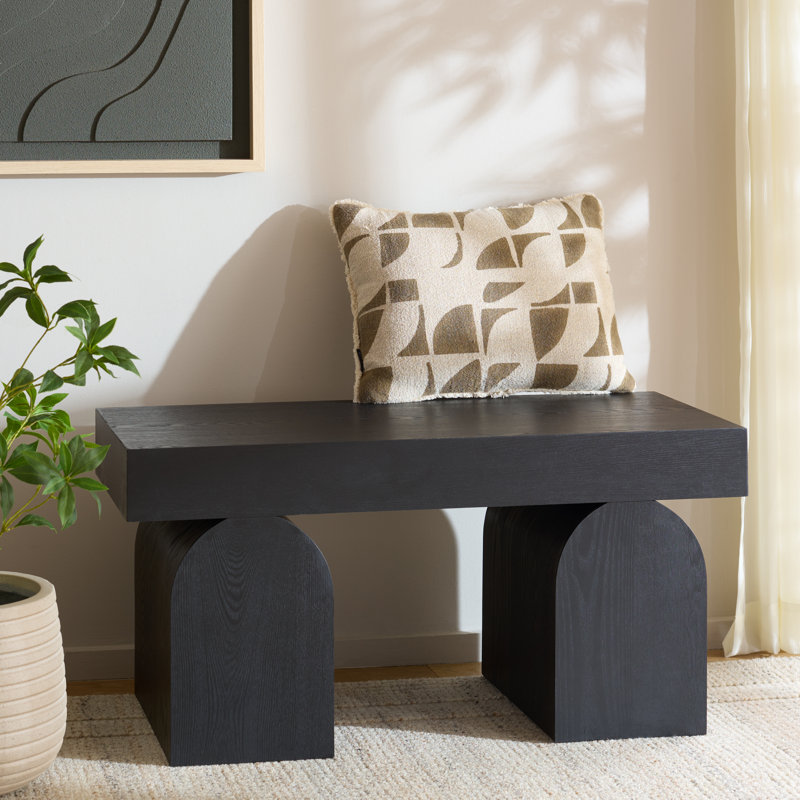 Banc de rangement Maez, Noir, noir, noir, noir