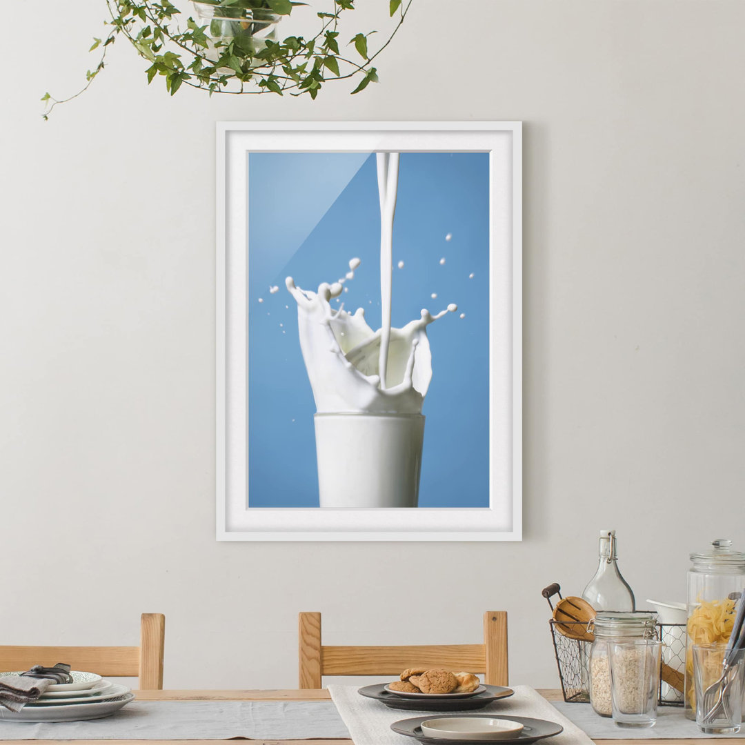 Gerahmtes Poster Milk