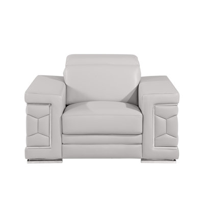 Charliee Genuine Leather Armchair