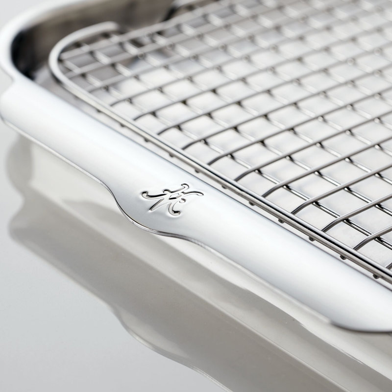 Provisions 9" x 12" x 1" Quarter Sheet Pan with Cooling Rack