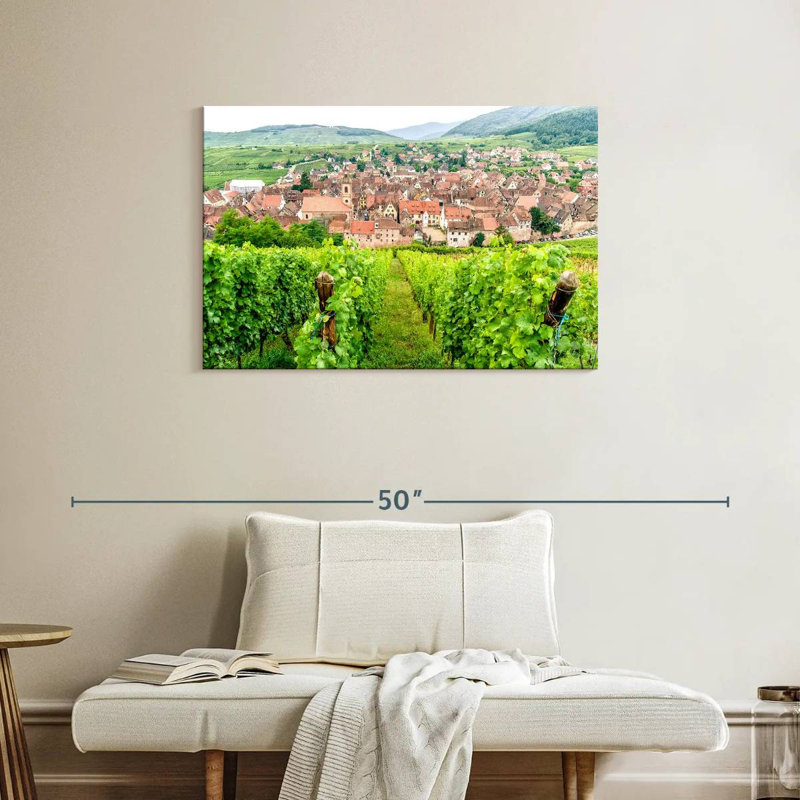Alsace Village Vineyard, 24" H x 36" W