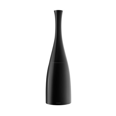 Cosmic Durable Plastic Made with Black Finish Free-Standing Toilet Brush and Holder