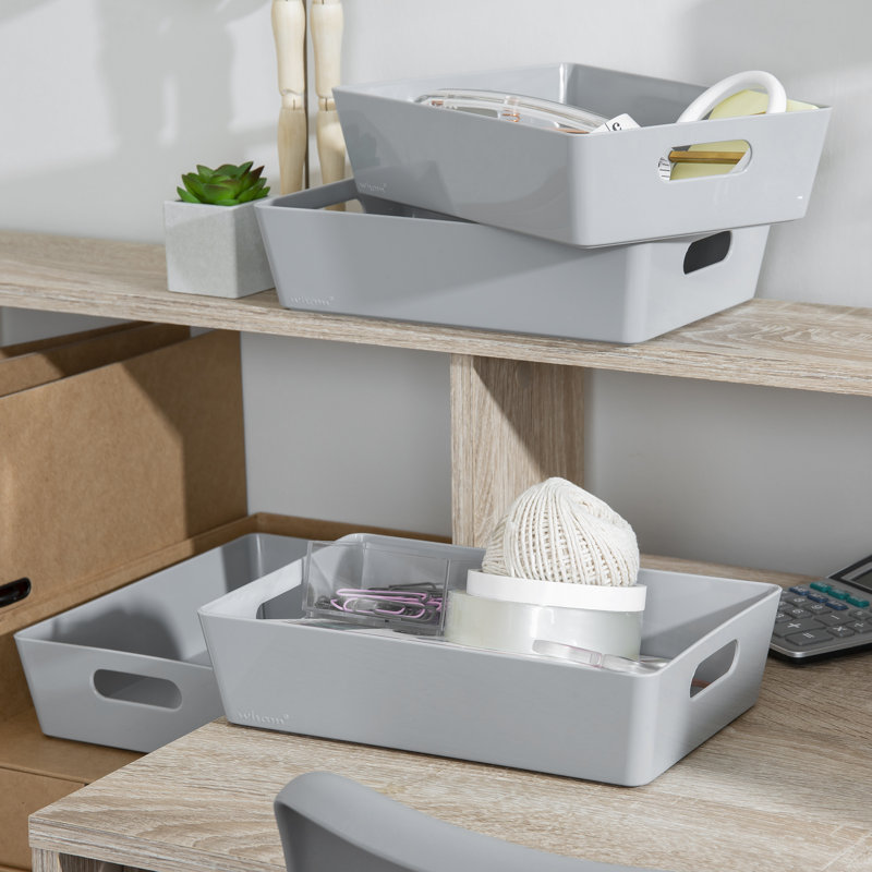 Wham Studio Basket Rectangular, Cool Grey