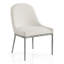 Chaise d'appoint rembourrée en métal martelé Lalia-126080946