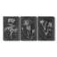 «Slate Floral II», ensemble de 3 impressions sur toile tendue-1397244273