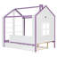 Lit gigogne avec rangement, lit double en MDF, style moderne