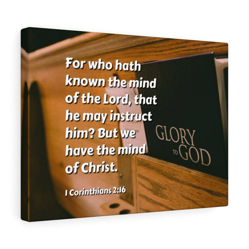 Mind of Christ 1 Corinthians 2:16 1 Piece Wrapped Canvas Wall Art, 46cm H x 61cm W