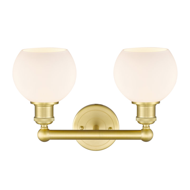Cambria 2 - Light Dimmable Vanity Light, Matte Black, Matte White