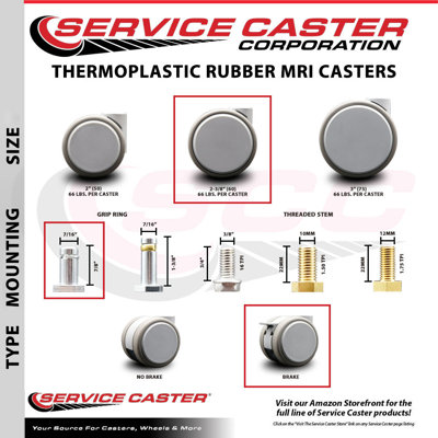 Service Caster SCC-GR02S60-TPR-GRY-B-71678-MRI-5