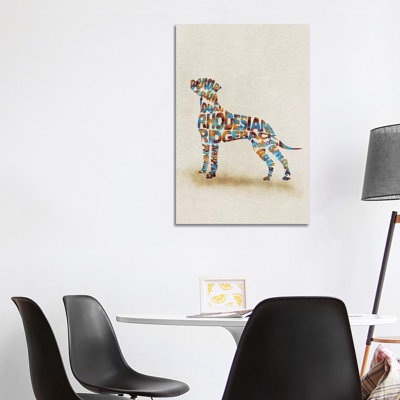 Rhodesian Ridgeback by Ayse Deniz Akerman - Wrapped Canvas Print