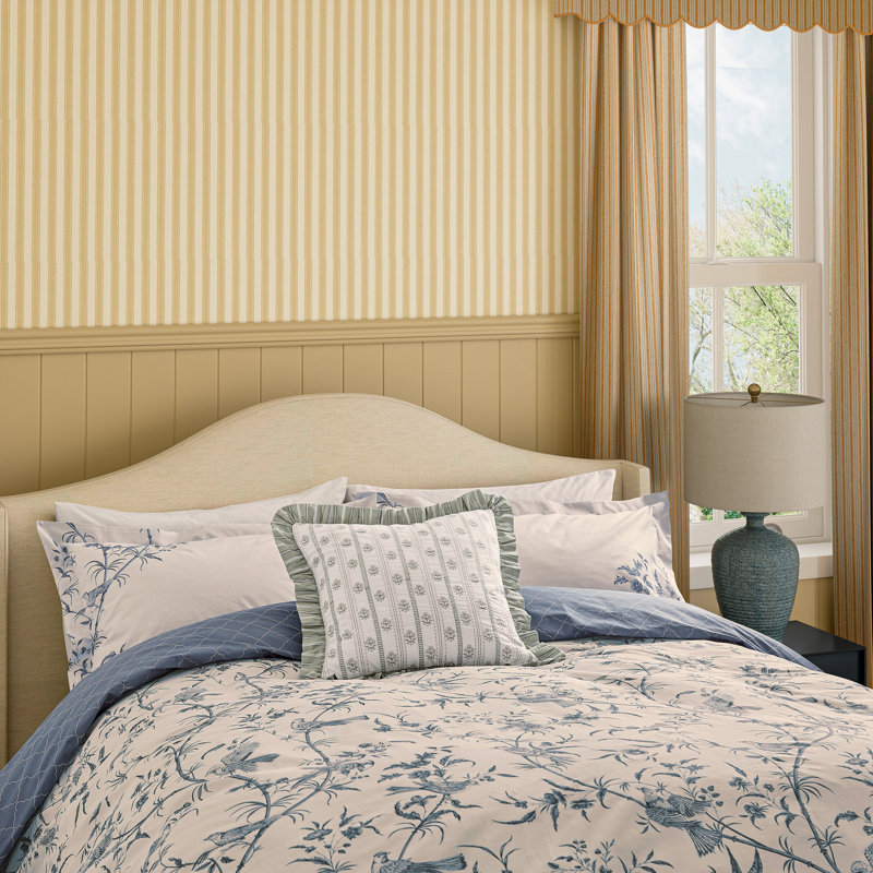 Paradise Woods Cotton Floral Duvet Cover Set, Single Duvet Cover + 1 Pillowcase