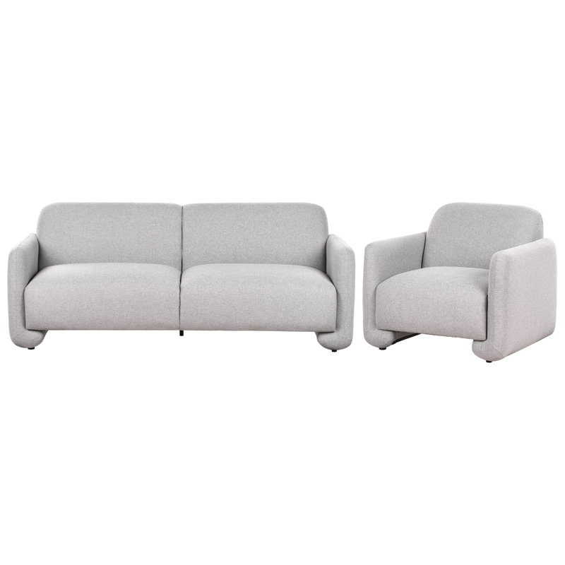 Billmyre 2 Piece Sofa Set, Grey