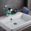 Ensemble de robinet et distributeur de savon sans contact brossé or commercial-120151398-120151397