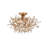 Crystal Bud Semi Flush Mount