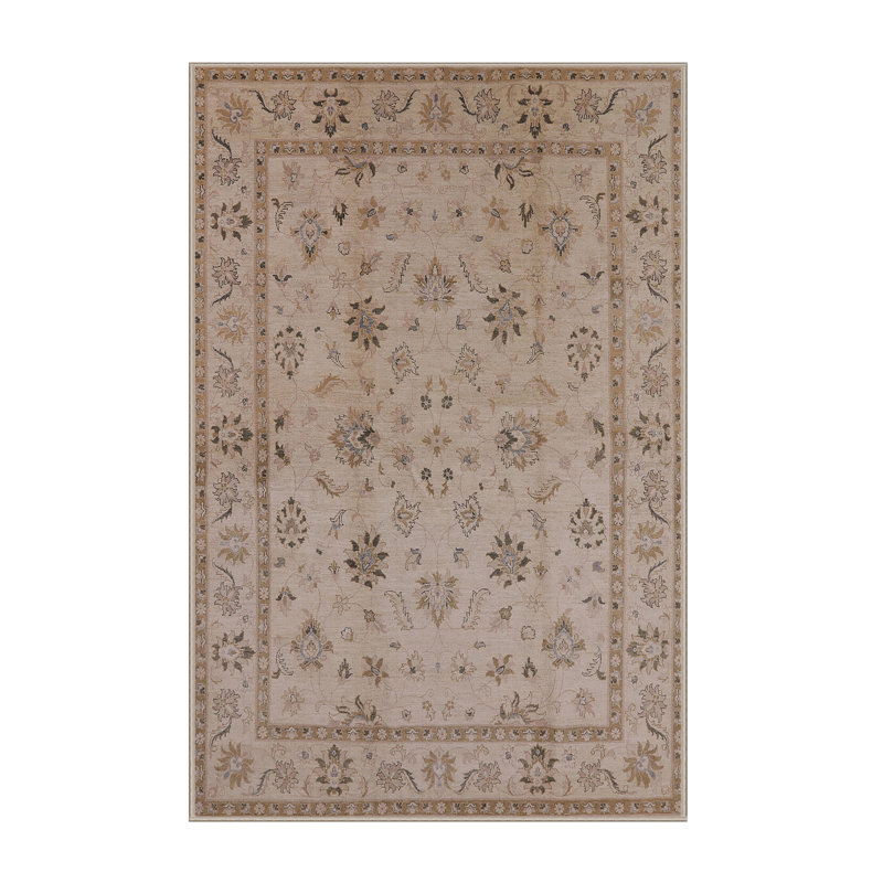 Tapis oriental brun / beige Nafni, Rectangle 3 pi x 5 pi