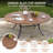 8-person Outdoor Patio Dining Set With Swivel Rattan Armchair-1664580191