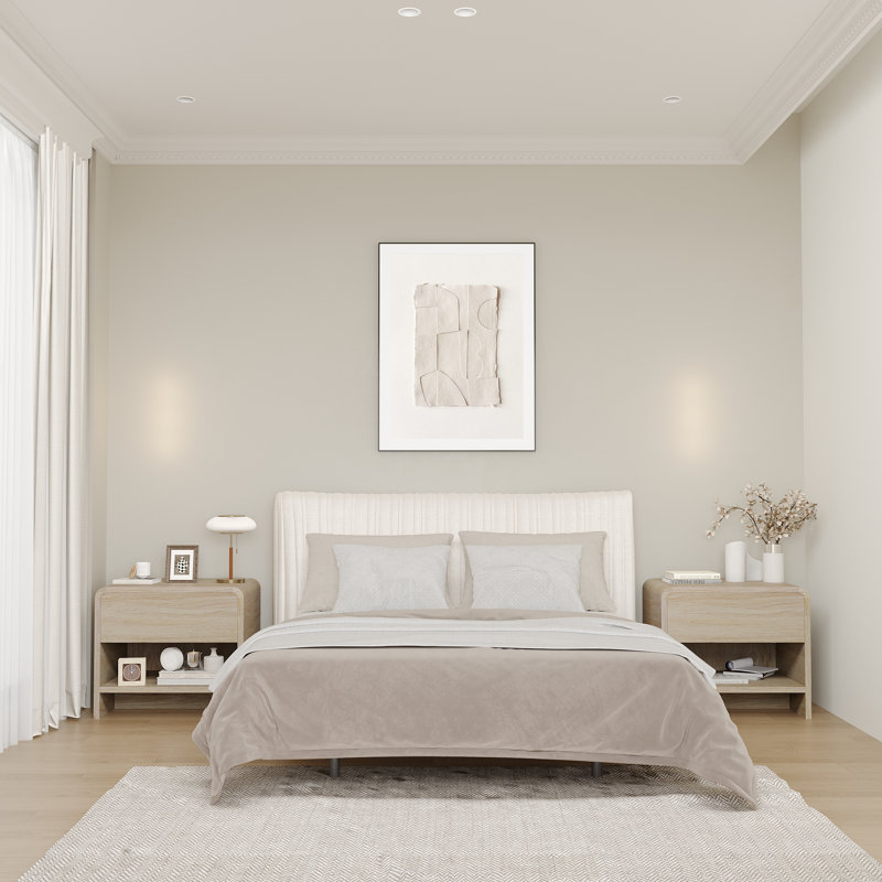 Table de chevet, Beige