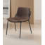 Chaise de salle à manger moderne et simple en cuir Pu