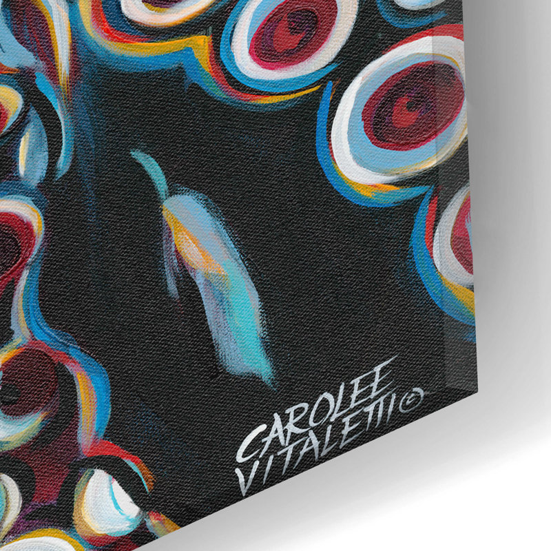 «Wild Octopus I» par Carolee Vitaletti - impression sans cadre, H 12 po x l 24 po x P 0,2 po