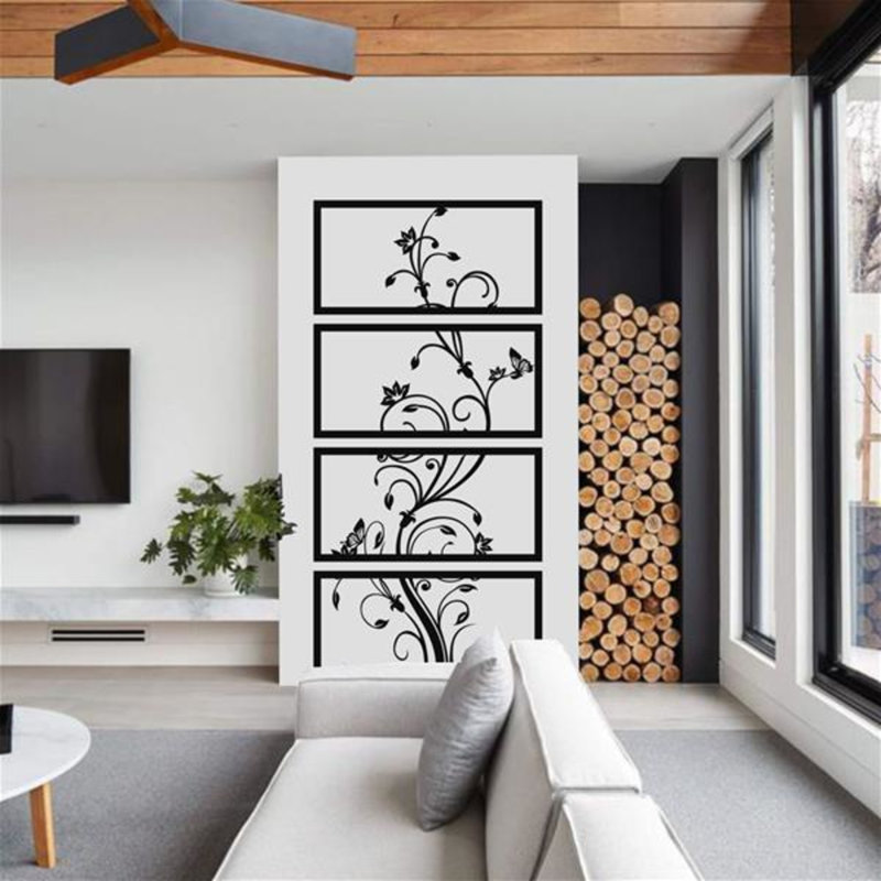 Handmade Plants & Flowers Wall Decor on Metal