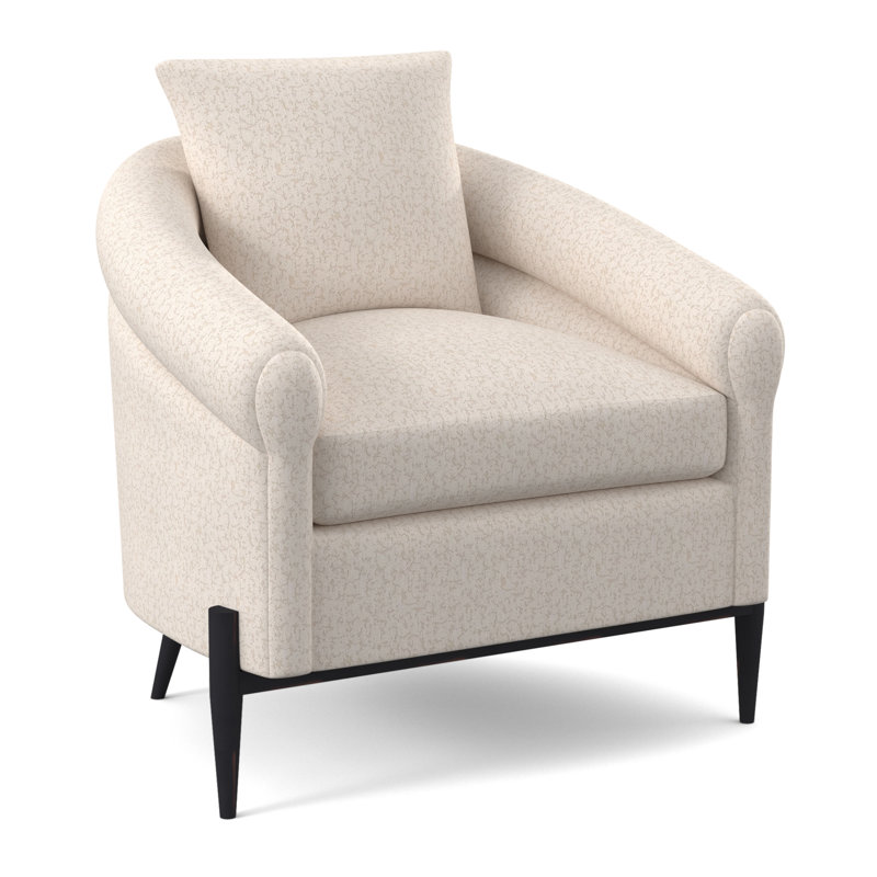 Jaxson Upholstered Armchair, Vintage Ebony, Chartres Pebble