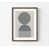 Cadre photo brun simple avec passe-partout