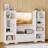 Aaronda 70.7" W x 51.1" H Bookcase 4 Tier 9 Cube Bookshelf with Drawers Horizontal Toy Storage Organizer-1406484951