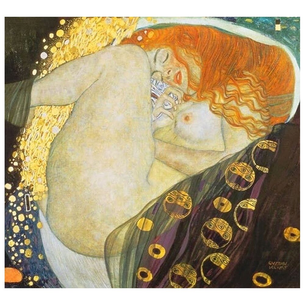 Leinwandbild Danae von Gustav Klimt