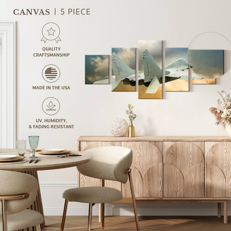 Military Aircraft, 24" H x 55" W