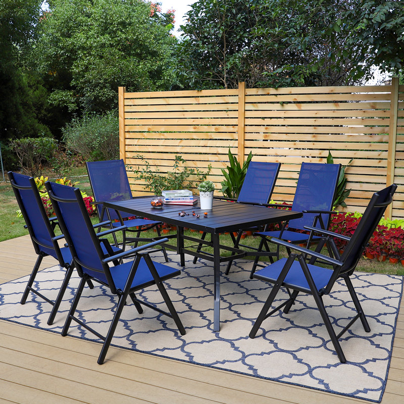 6 - Person Patio Dining Set with Rectangular Table