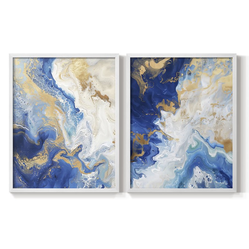 ABSTRACT Series CD III - Reproduction encadrée de qualité supérieure - prête à être accrochée - aucun clou requis - aucun clou requis