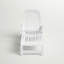Chaise longue d'extérieur pliante sur roulettes Makaila