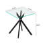 Table de bout carrée en verre transparent 17,72 po-133323150-89752719