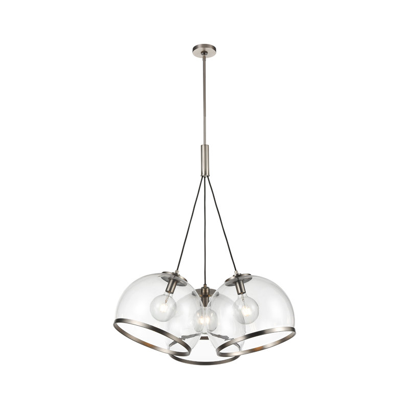 Coast 3 - Light Cluster Pendant, Aged Nickel