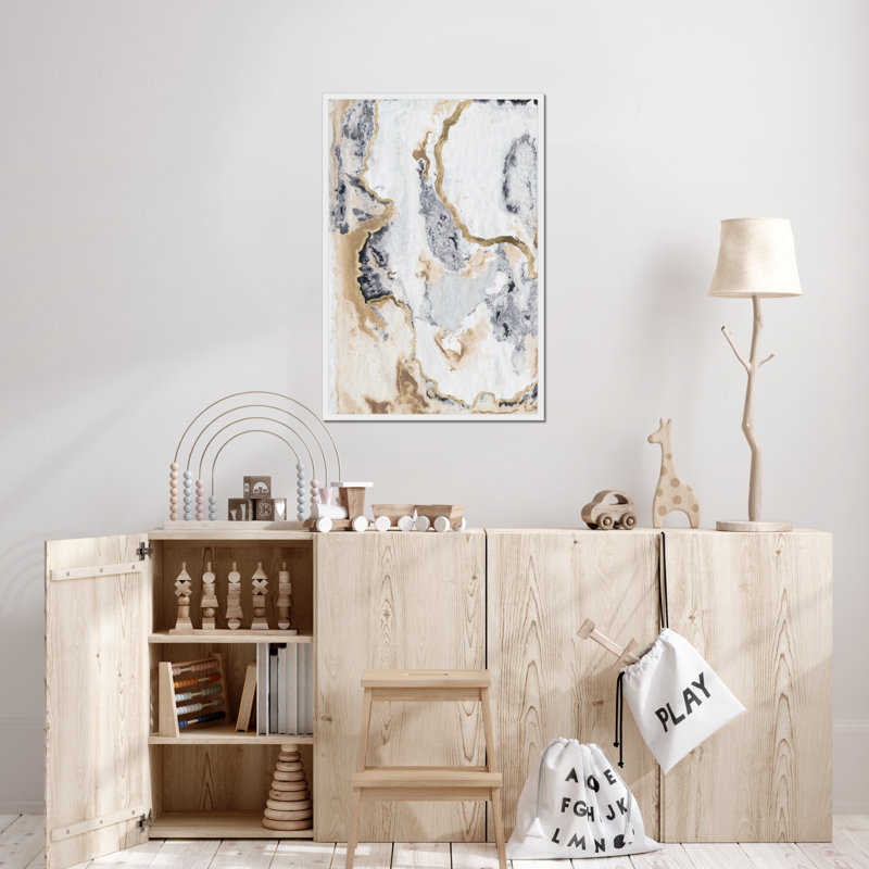 Cinder & Smoke I by Vanna Lam - Wrapped Canvas Painting, 50cm H x 34cm W, White Framed Paper Print