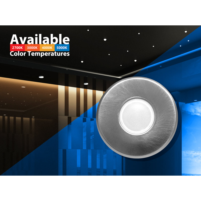 DLF3 Round 4-Inch Satin Nickel LED Recessed Lighting Kit