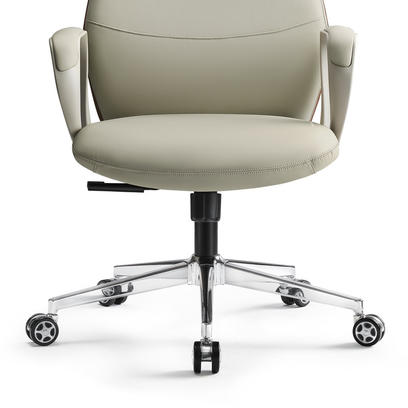 Chaise de bureau moderne et ergonomique en similicuir inclinable avec appui-tête