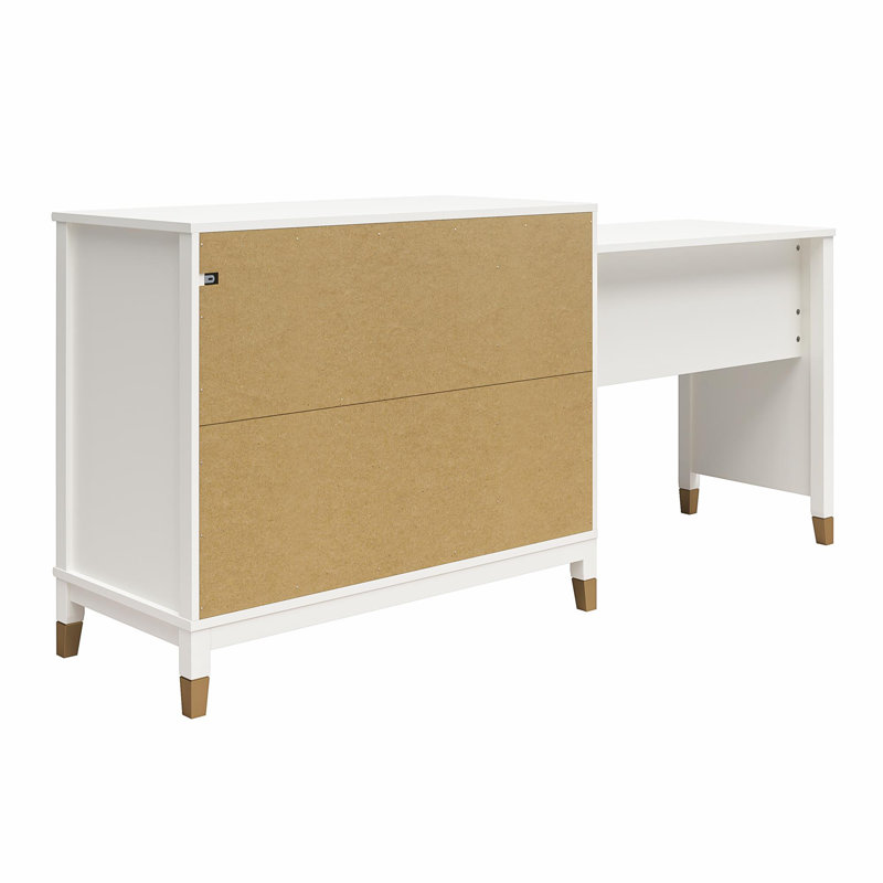Tolland Secretary Desk, White