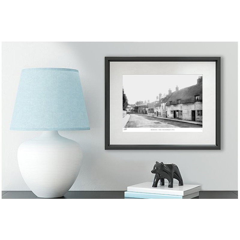 Romsey, The Hundred 1911 by Francis Frith - Single Picture Frame Print, 60cm H x 80cm W x 2.3cm D